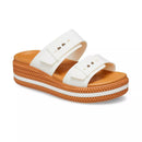 Brooklyn Woven Buckle Sandals - White