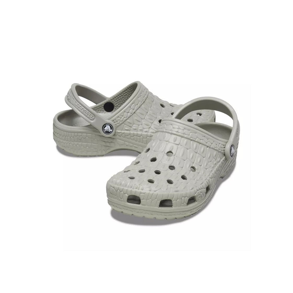 Sandales Classic Crocskin Clog - Olive