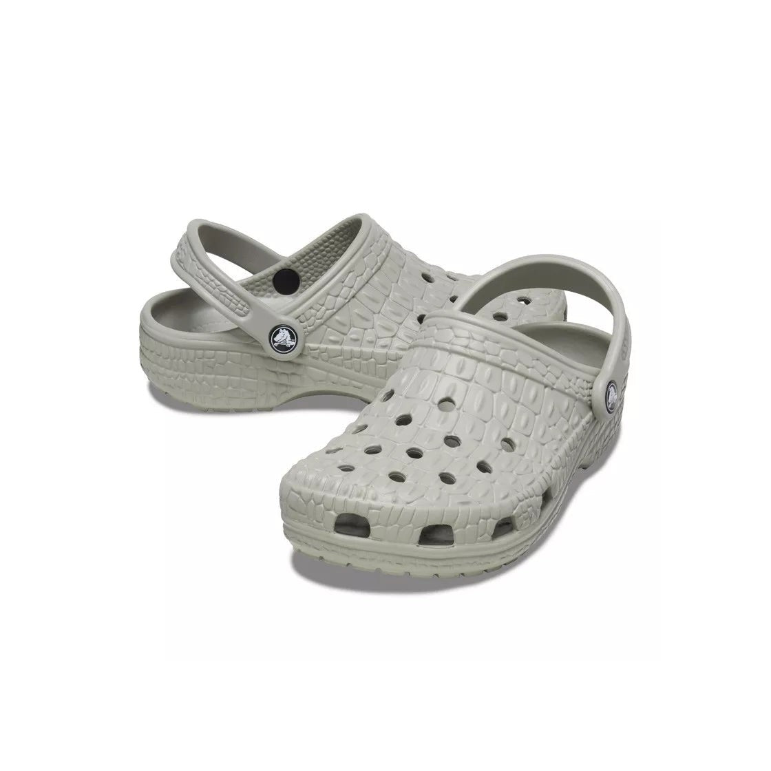 Sandales Classic Crocskin Clog - Olive