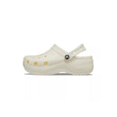 Crocs - Sandales Crocs Classic Plateform Glitter - Blanc