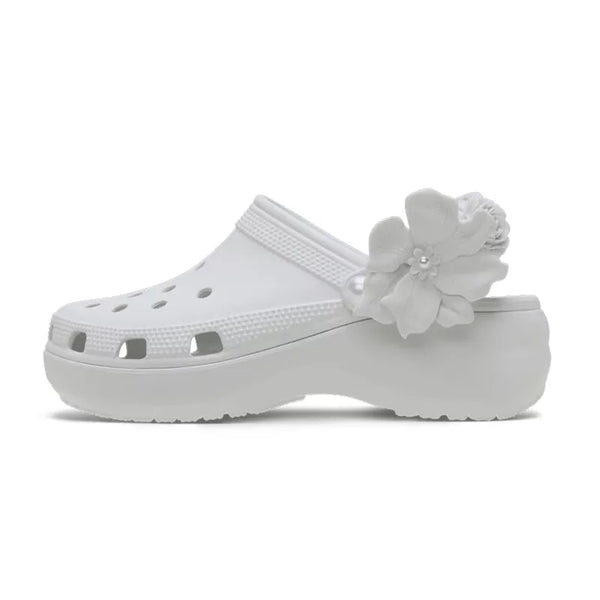 Sandalias clásicas con plataforma Bouquet - Blanco