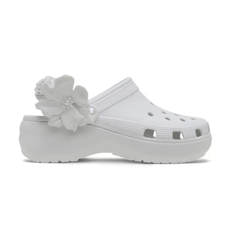 Sandalias clásicas con plataforma Bouquet - Blanco