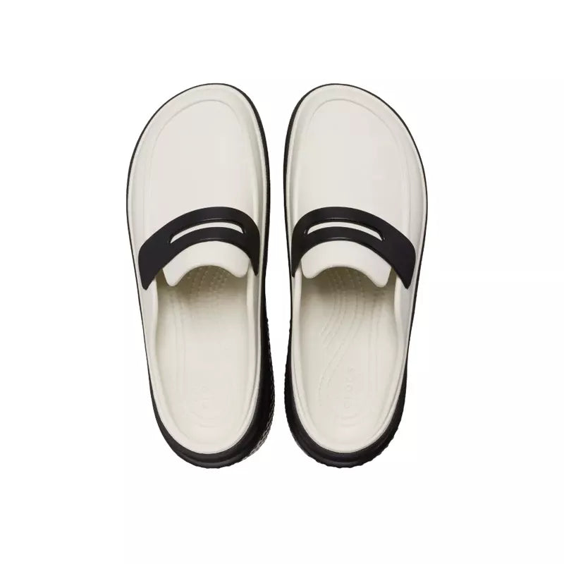 Sandalias tipo mocasín Stomp - Blanco/Negro