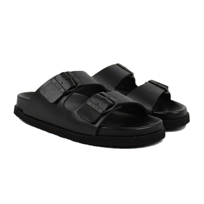 Josephine Over Synthetic Leather Sandals - Black - Women