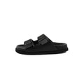 Josephine Over Synthetic Leather Sandals - Black - Women