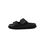 Josephine Over Synthetic Leather Sandals - Black - Women