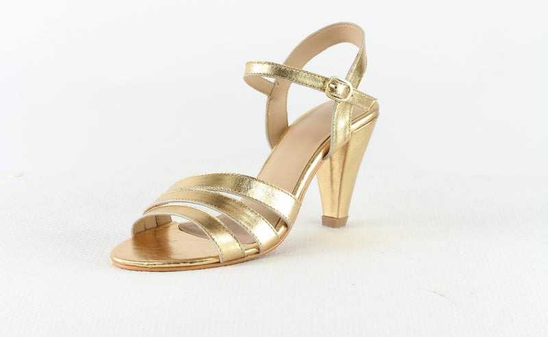 Nalaïm - Sandalias Tacón Jelena - Dorado