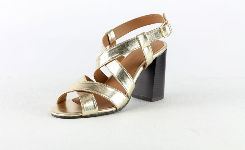 Nalaïm - Jessy Heeled Sandals - Gold