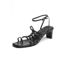 White Sun - Sandalias Tacón Adriel - Negro - Mujer
