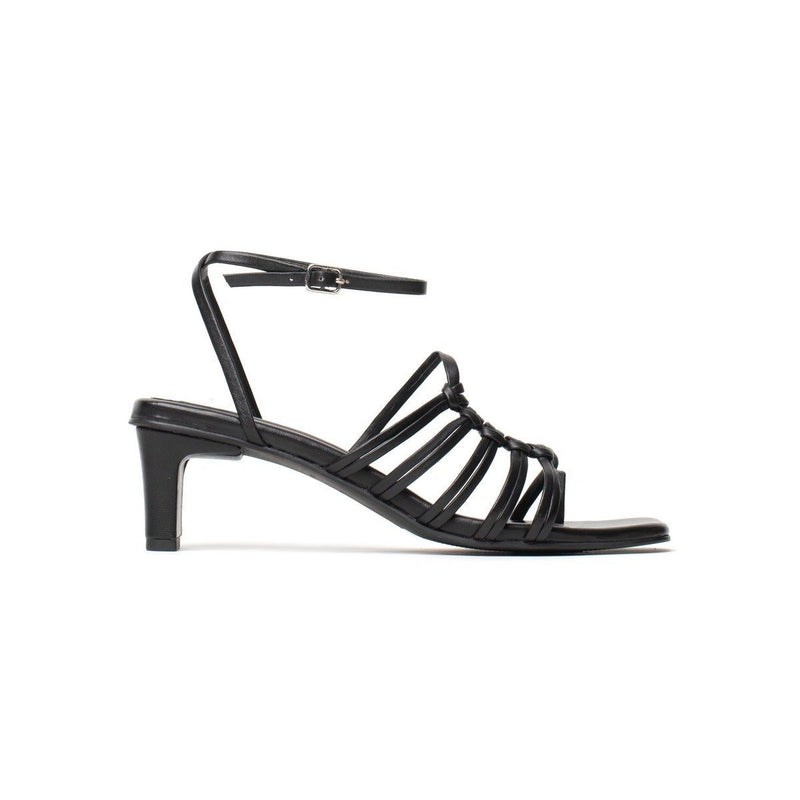White Sun - Sandalias Tacón Adriel - Negro - Mujer