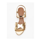 White Sun - Amarok Heeled Sandals - Dark Gold Buff - Gold