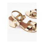 White Sun - Amarok Heeled Sandals - Dark Gold Buff - Gold