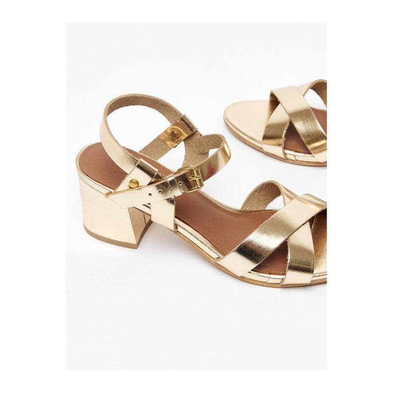 Sol Blanco - Sandalias de tacón Amarok - Buff dorado oscuro - Dorado