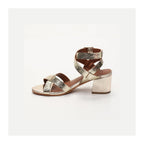 White Sun - Sandales Talon Anaba - Light Gold Crackle Foil - Light Gold