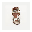 White Sun - Sandales Talon Anaba - Light Gold Crackle Foil - Light Gold