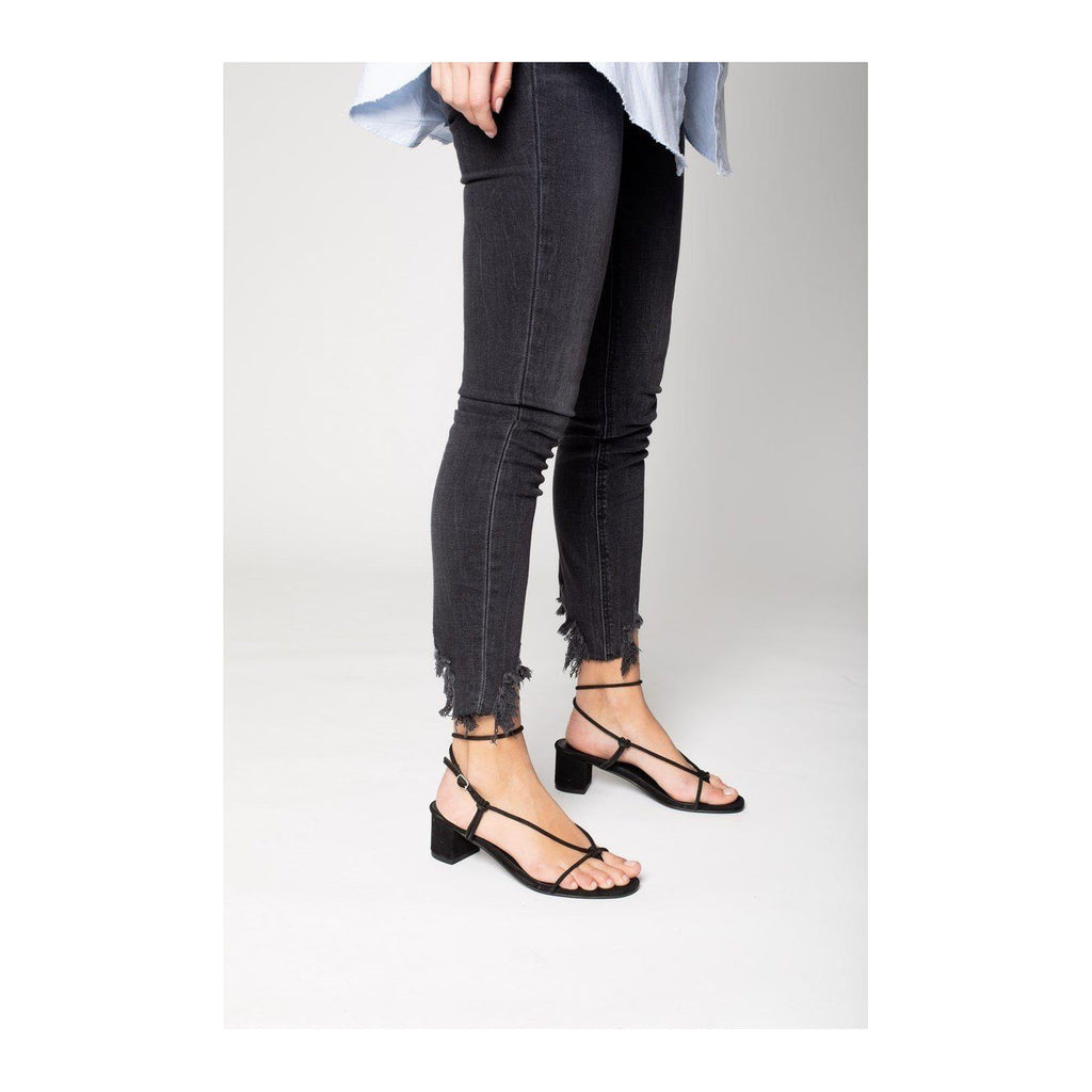 White Sun - Cheyanne Heeled Sandals - Black - Women
