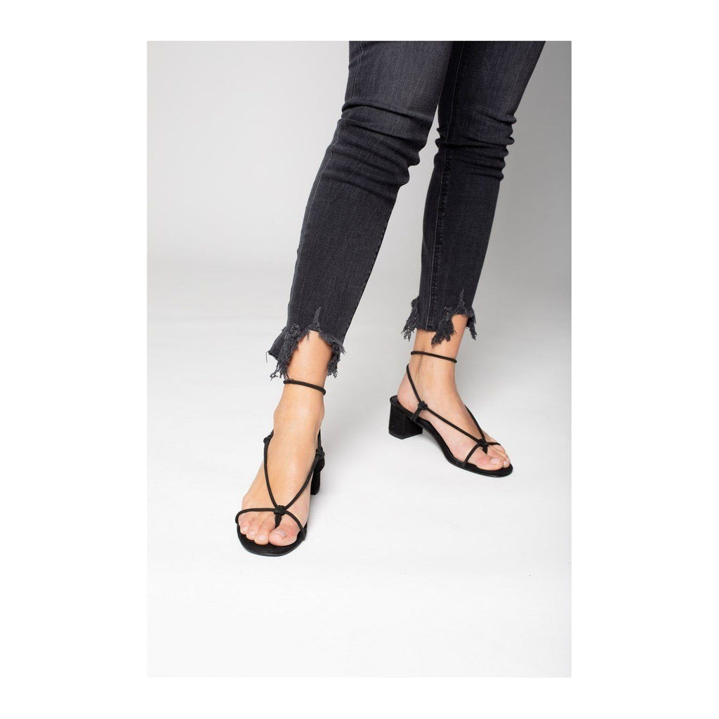 White Sun - Cheyanne Heeled Sandals - Black - Women