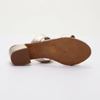 Les Bagatelles - Jolan Heeled Sandals - Platinium