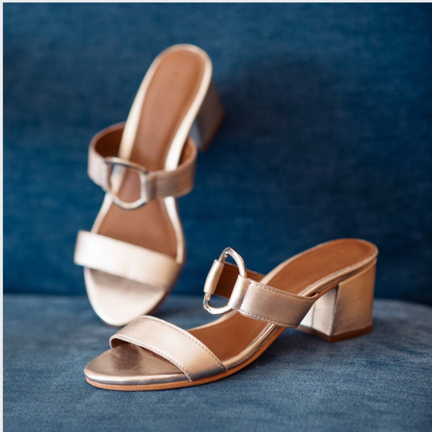 Les Bagatelles - Jolan Heeled Sandals - Platinium