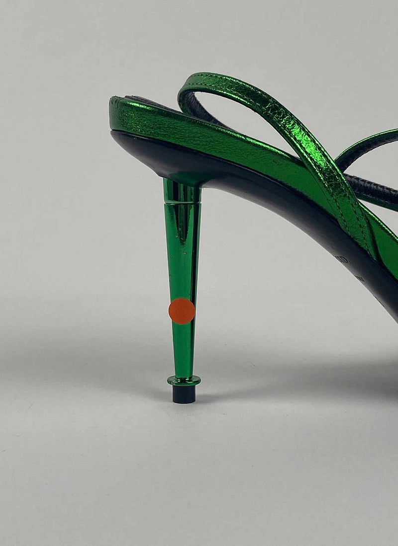 Tom Ford - Sandales À Talons Padlock - Vert - Femme - Imparfait