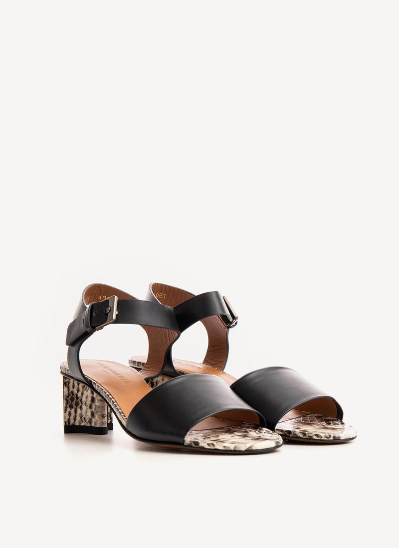 Clergerie - Sandales A Talons Sandraw - Noir - Femme