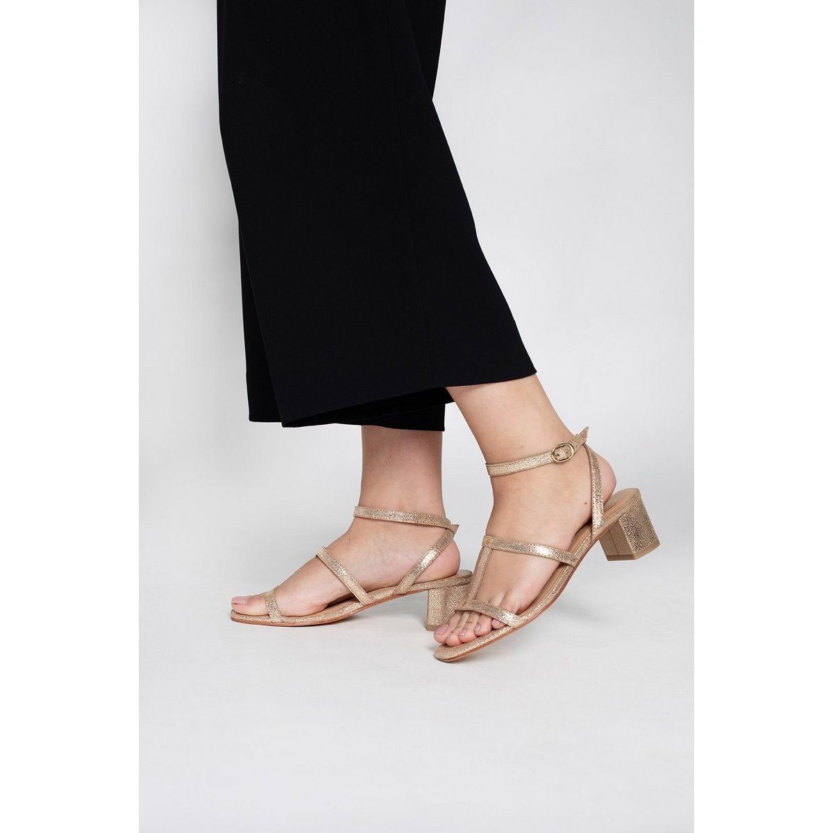 White Sun - Tilio Heeled Sandals - Gold - Women