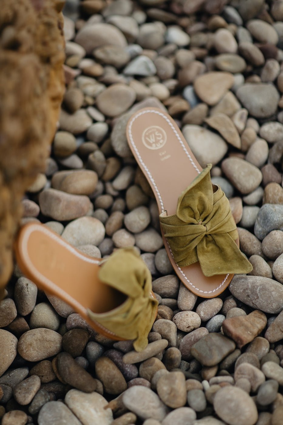 Alba Mules - Olive Goat Suede - Olive