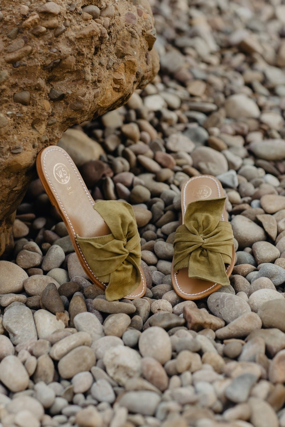 Alba Mules - Olive Goat Suede - Olive