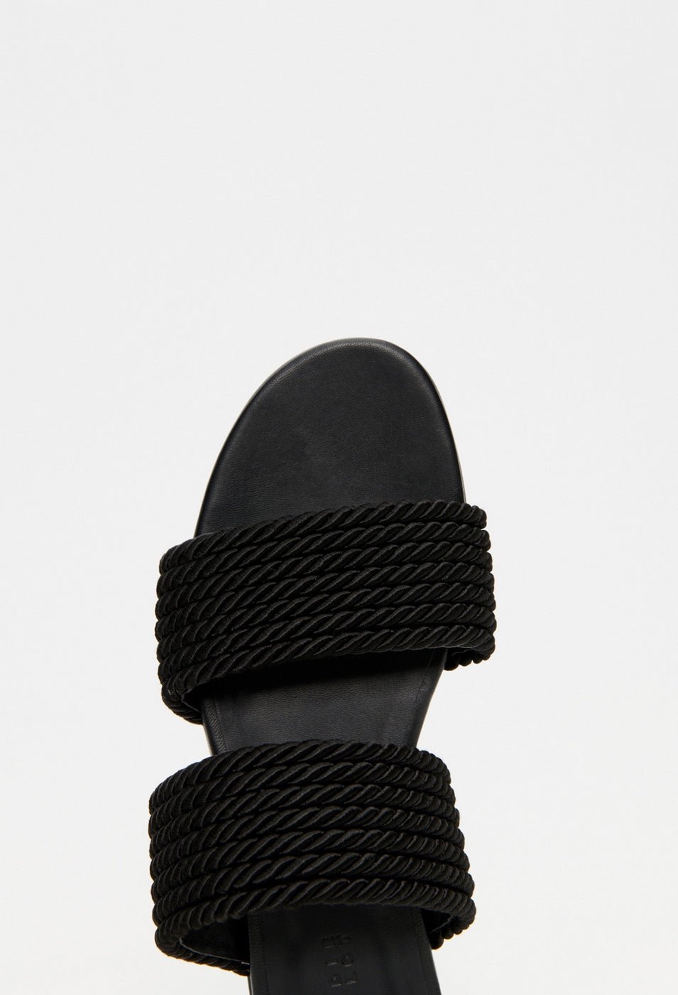 Claudie Pierlot - Open Flat Shoes - Almeria - Black