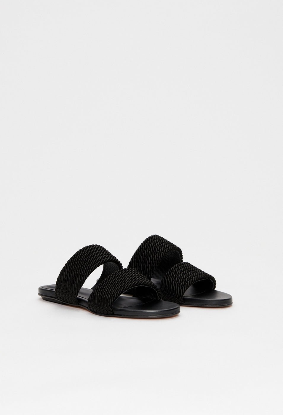 Claudie Pierlot - Open Flat Shoes - Almeria - Black