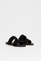 Claudie Pierlot - Open Flat Shoes - Almeria - Black