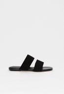 Chaussures Plates Ouvertes - Almeria - Noir