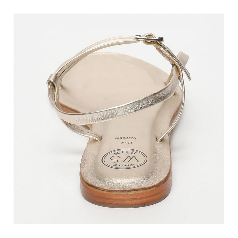 White Sun - Sandalias Atea - Platino - Mujer
