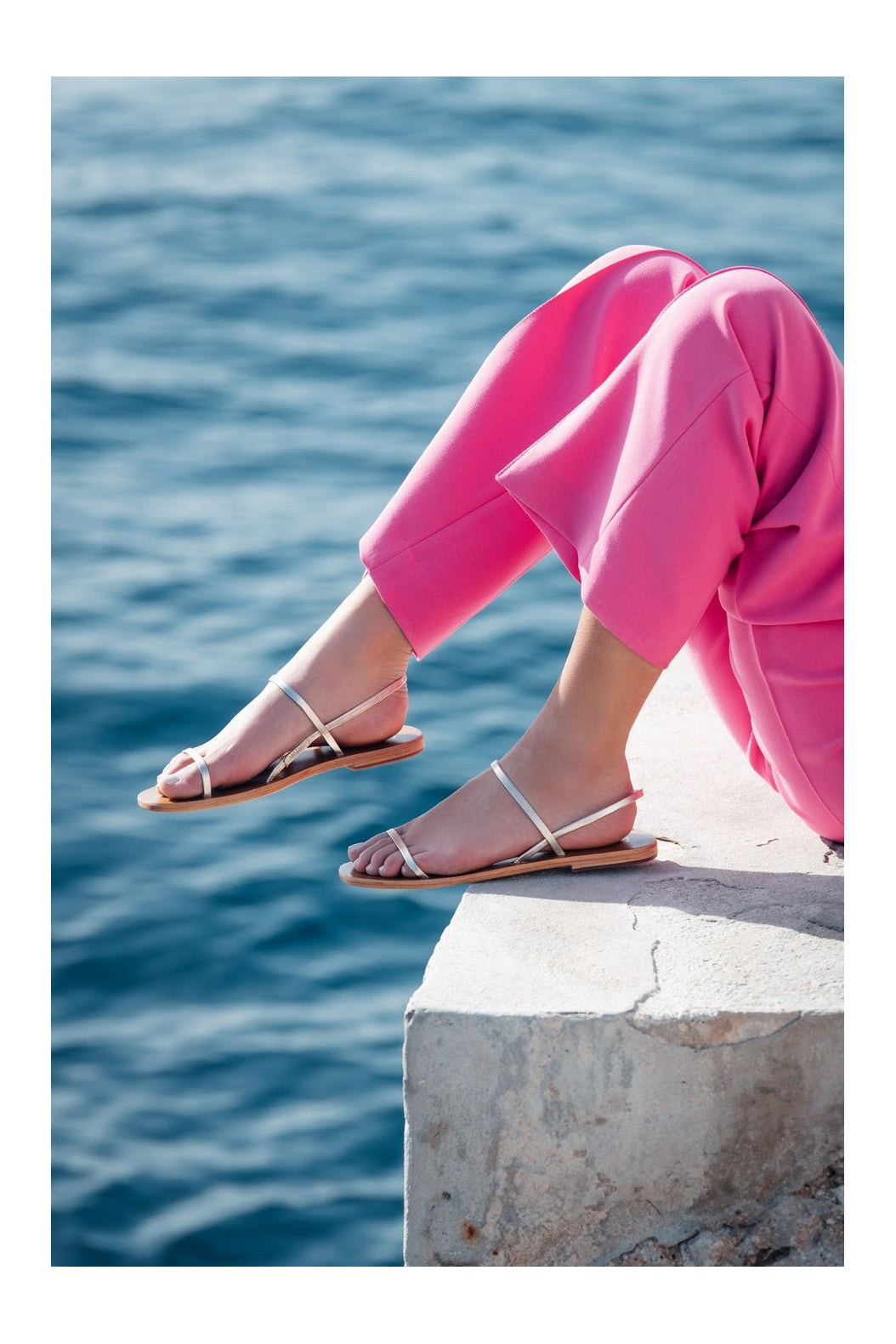 White Sun - Atea Sandals - Platinium - Women