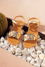 White Sun - Sandalias Bandana - Dark Gold Buff - Dark Gold
