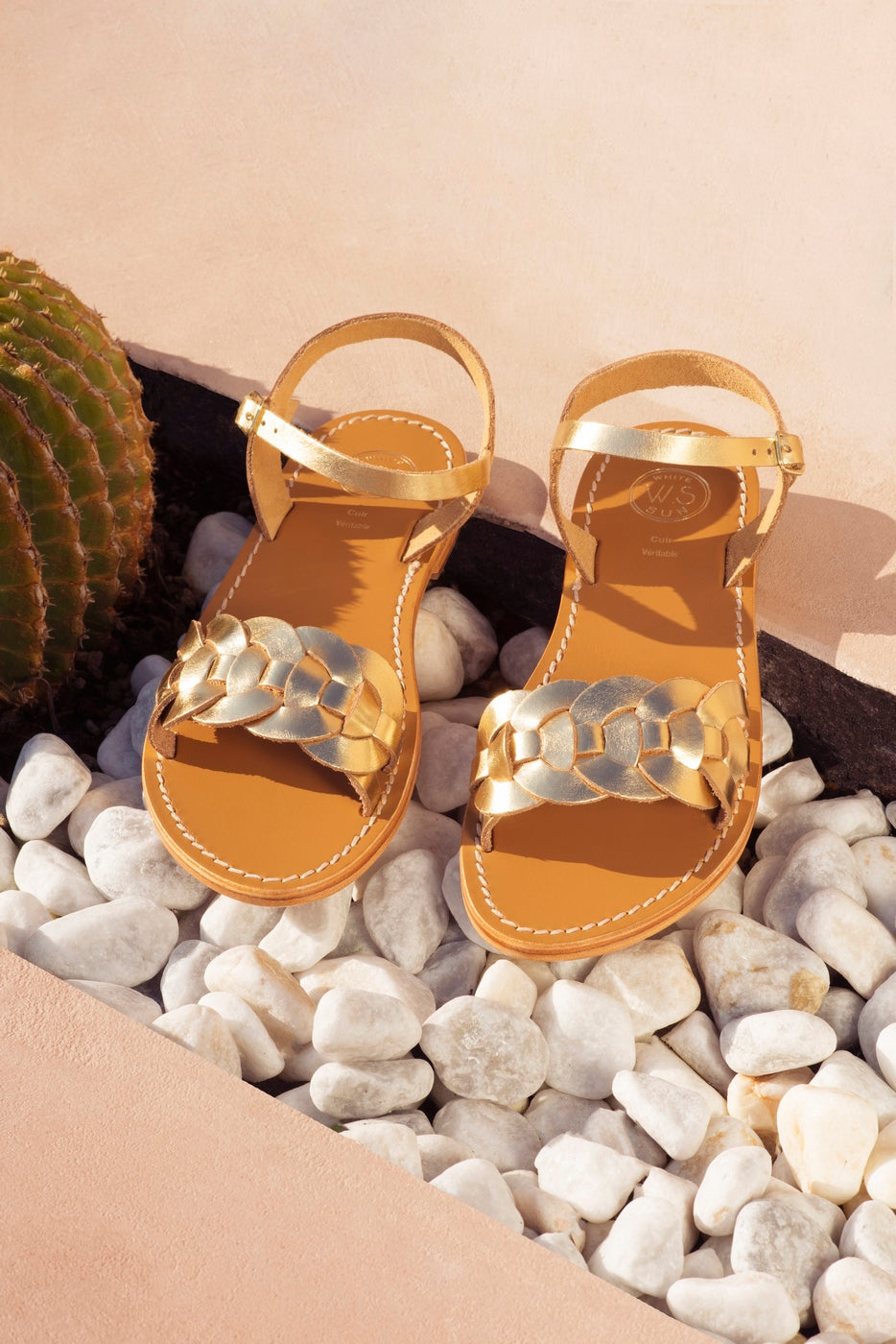White Sun - Sandalias Bandana - Dark Gold Buff - Dark Gold