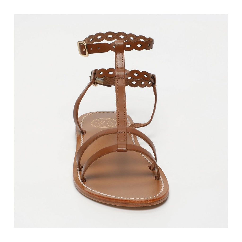 White Sun - Sandalias con tobillera Jessamine - Camel