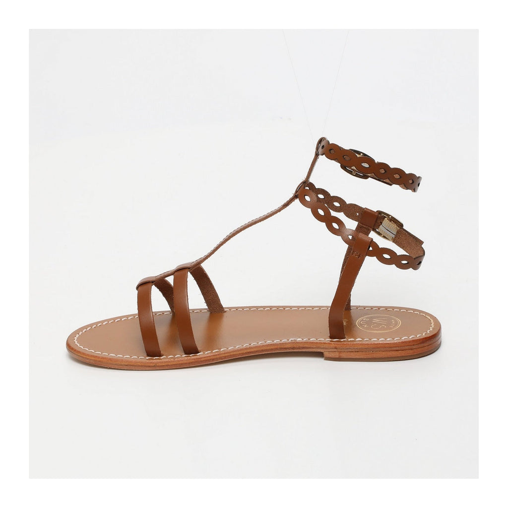 White Sun - Sandalias con tobillera Jessamine - Camel