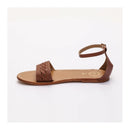 White Sun - Sandales Avec Attache Cheville Major - Camel - Femme