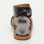 White Sun - Ankle Strap Sandals Manoa - Pewter Croco - Women