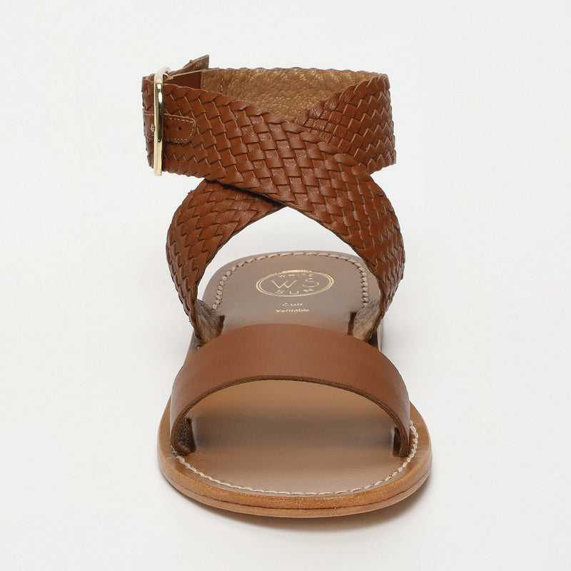 Sol Blanco - Sandalias Tinsley - Piel de Cabra Camel - Camel