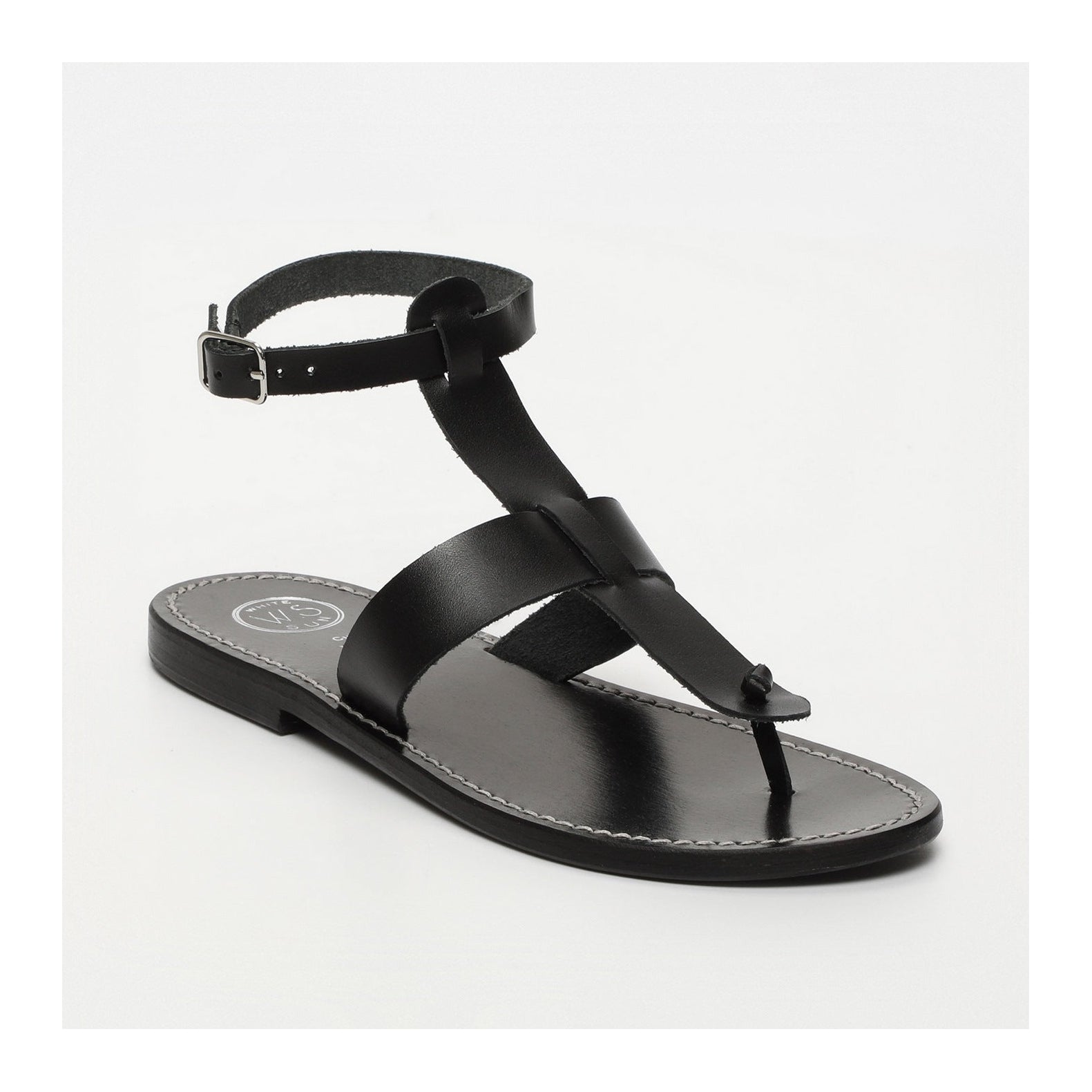 White Sun - Trisha Sandals - Black Buff - Black
