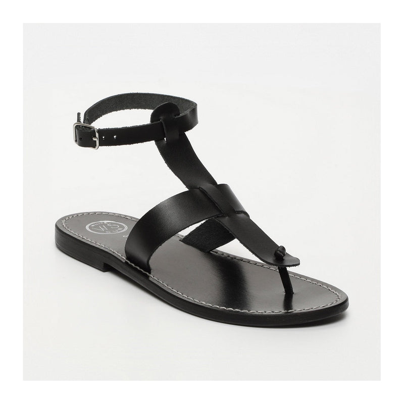 Sol Blanco - Sandalias Trisha - Negro Buff - Negro