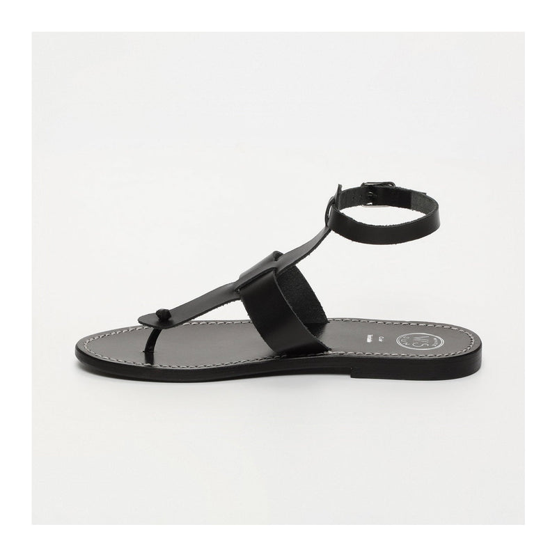Sol Blanco - Sandalias Trisha - Negro Buff - Negro