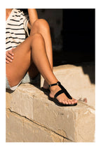 White Sun - Trisha Sandals - Black Buff - Black