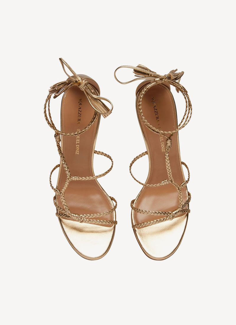 Aquazzura - Sandales Brasilia 85 - Gold - Femme