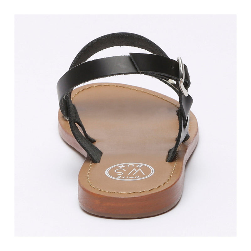 White Sun - Sandales Bursa - Noir Et Zã¨Bre - Femme