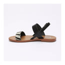 White Sun - Sandales Bursa - Noir Et Zã¨Bre - Femme