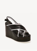 Clergerie - Sandales Compensees Mira - Noir - Femme