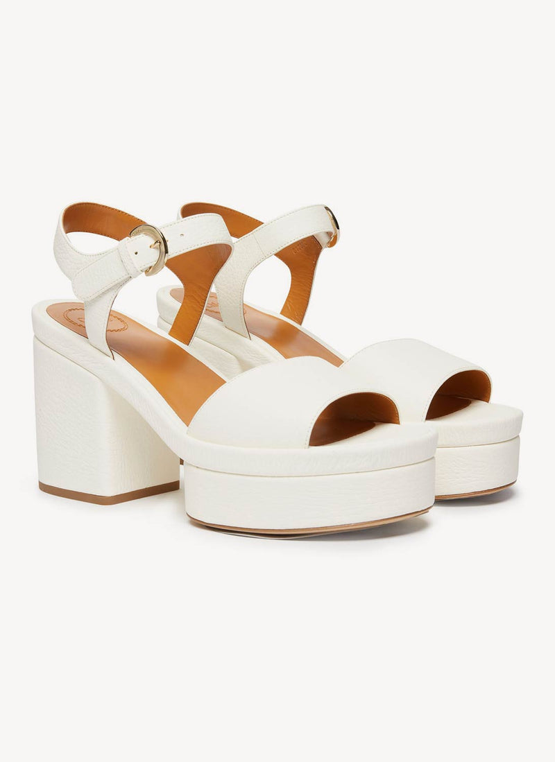 Chloe - Sandales Compensées Odina - White - Femme